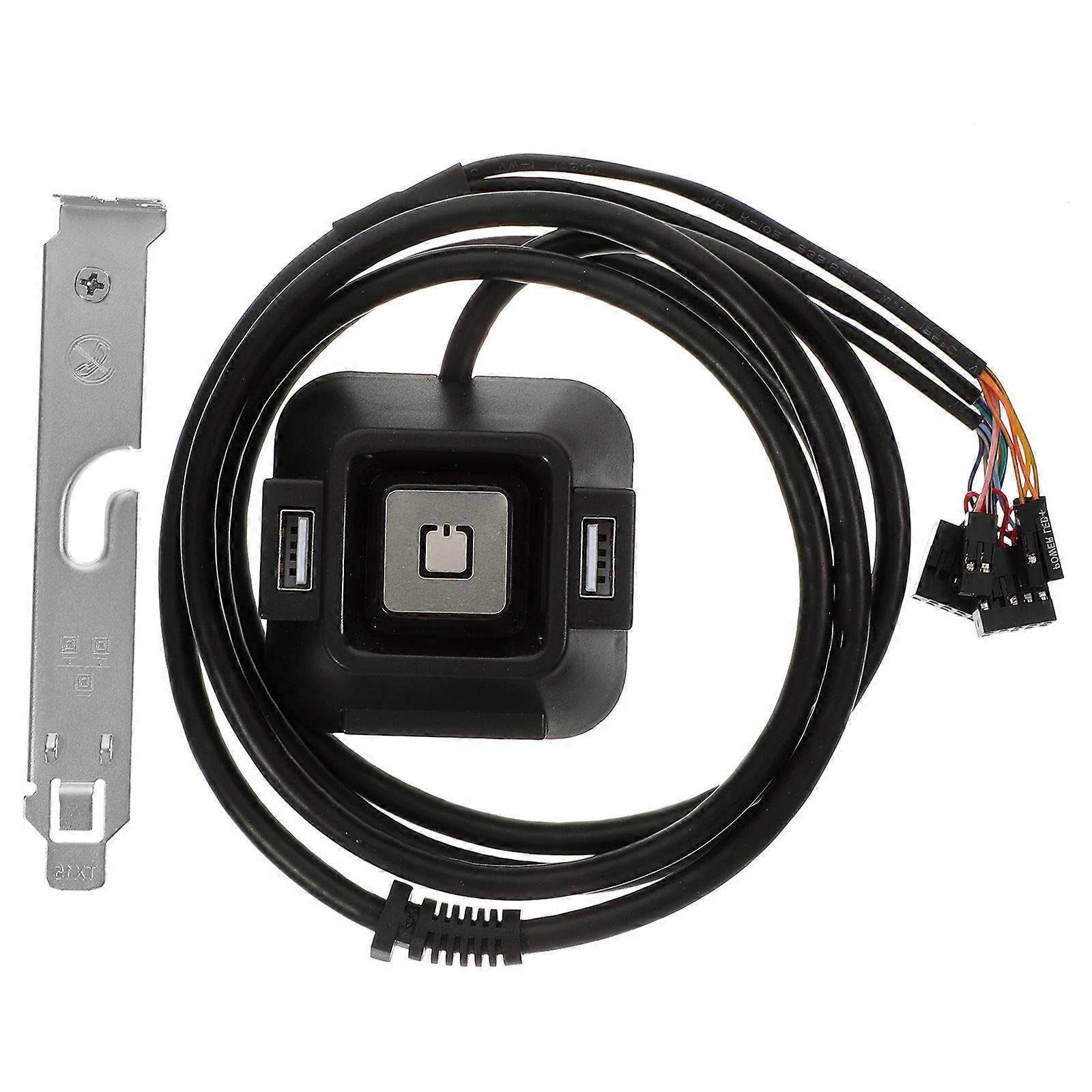 Pc Power Button Extension External Desktop Computer Case Motherboard Switch