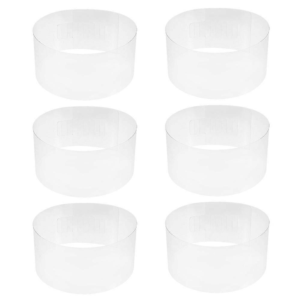 Baseball Hat Shaper Plastic Insert for Hat Support Holder 6Pcs Transparent