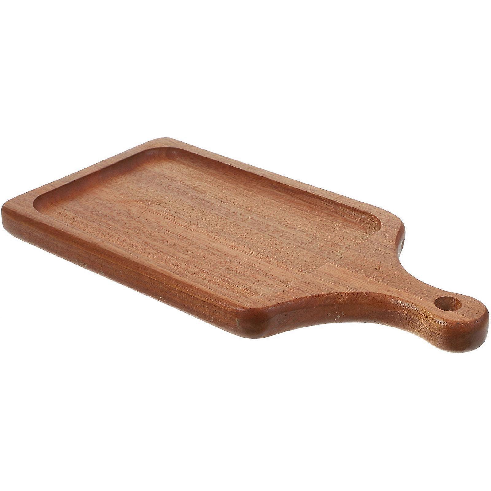 Wood Tray Paddle Board for Storage 5Pcs Rectangular Multi Functional Serving Plates