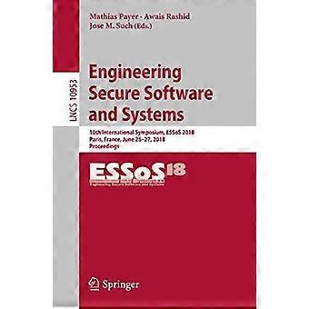 Engineering Secure Software And Systems 10th International Symposium Essos 20 - Springer Nature B.V - Paperback - en Book