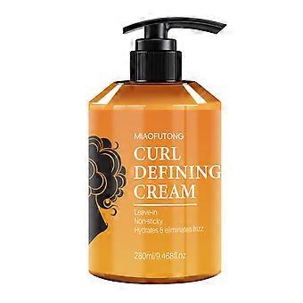 Curl Defining Cream 280ml Twin-Curl Revitalizing Cream Hydrating Anti-Frizz Hair Styling Cream For Curly Hair