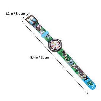 Montre enfant à motif dessin animé, montre-bracelet créative à mouvement quartz pour étudiants
