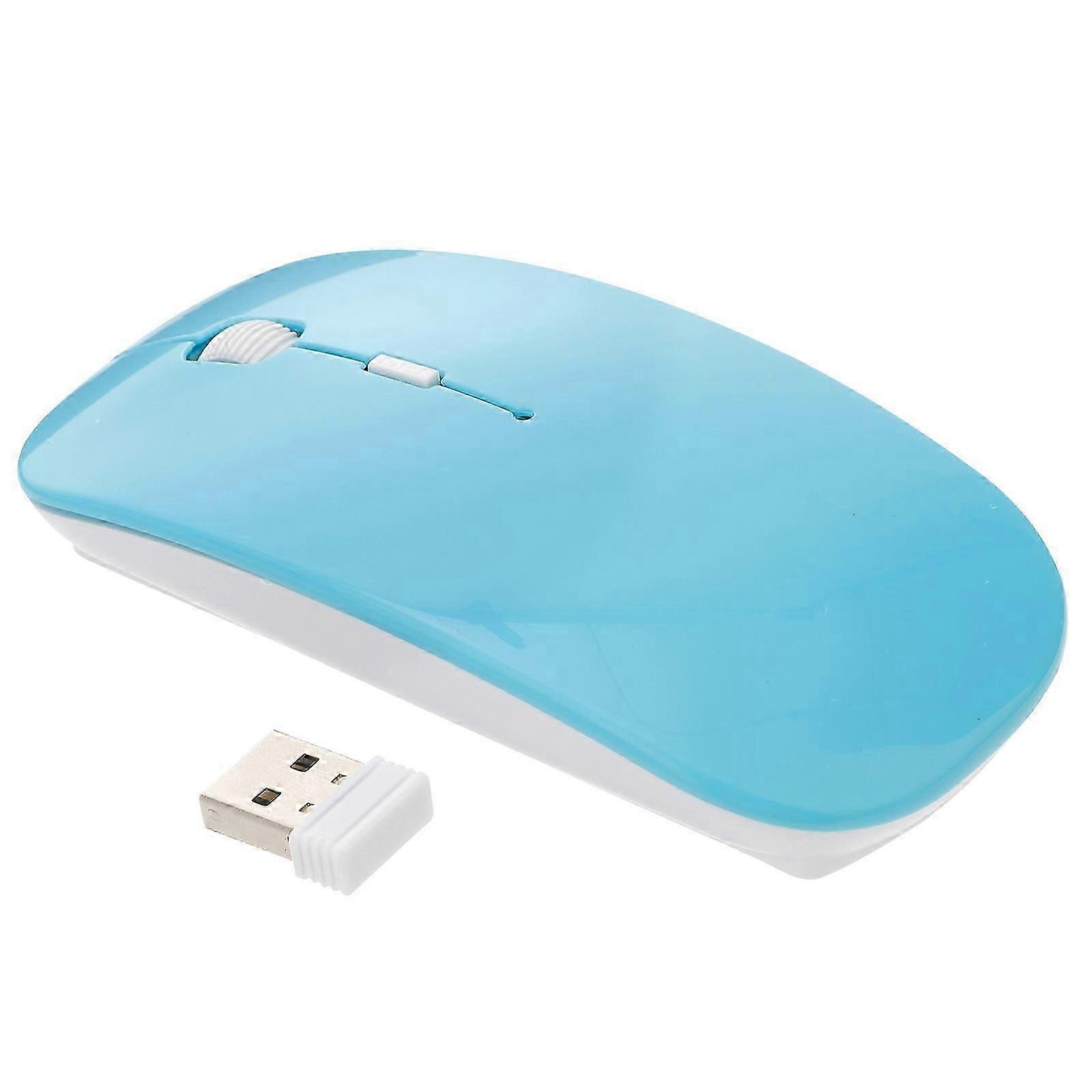 Wireless Mouse Ergonomic Flat Wireless Mouse for Gaming 2.4g 4 Buttons