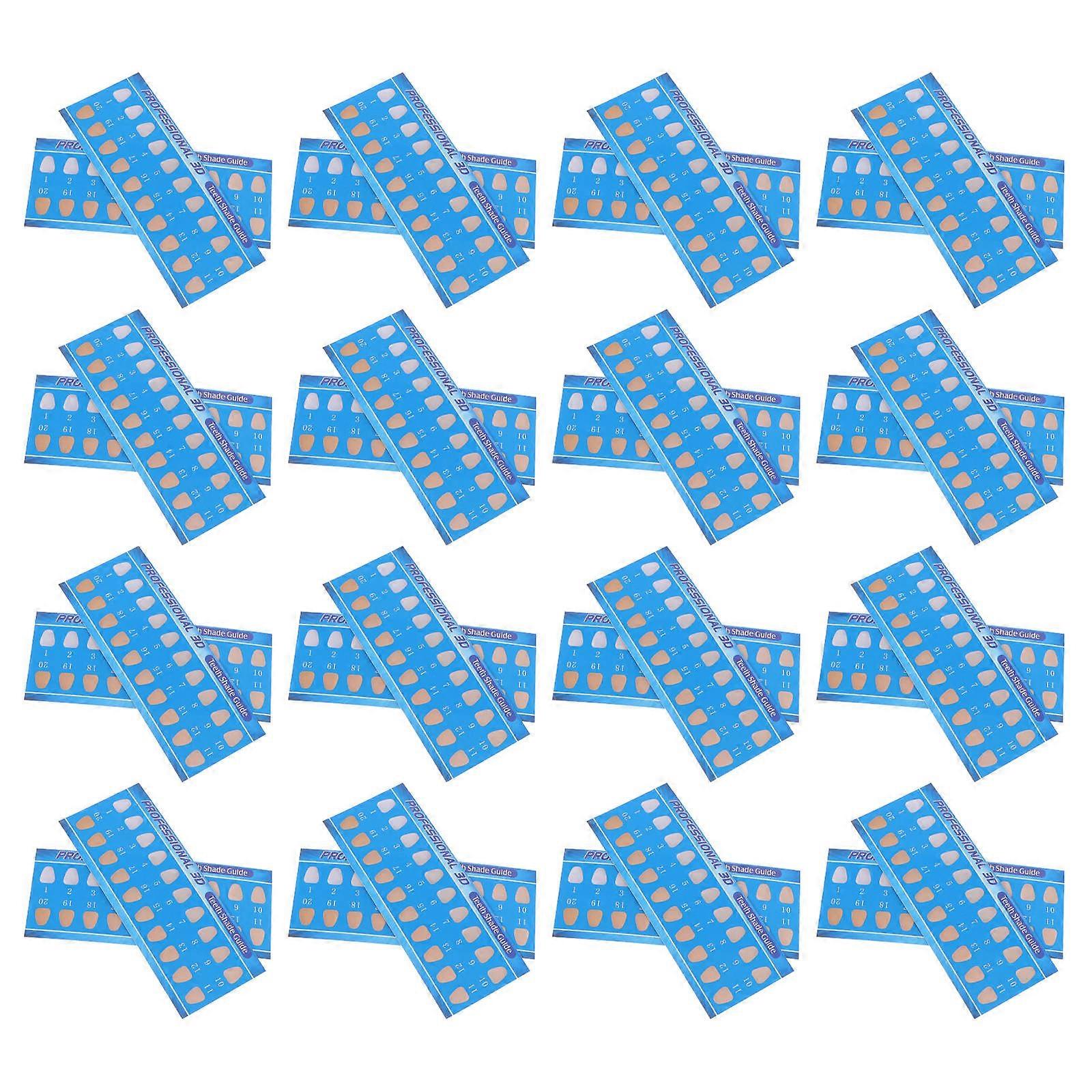 Teeth Tooth Shade Guide for 50Pcs Assorted Color