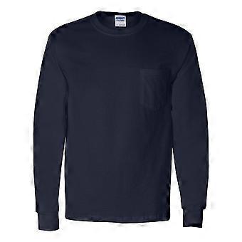 Gildan Ultra Cotton Langarm-T-Shirt mit Tasche