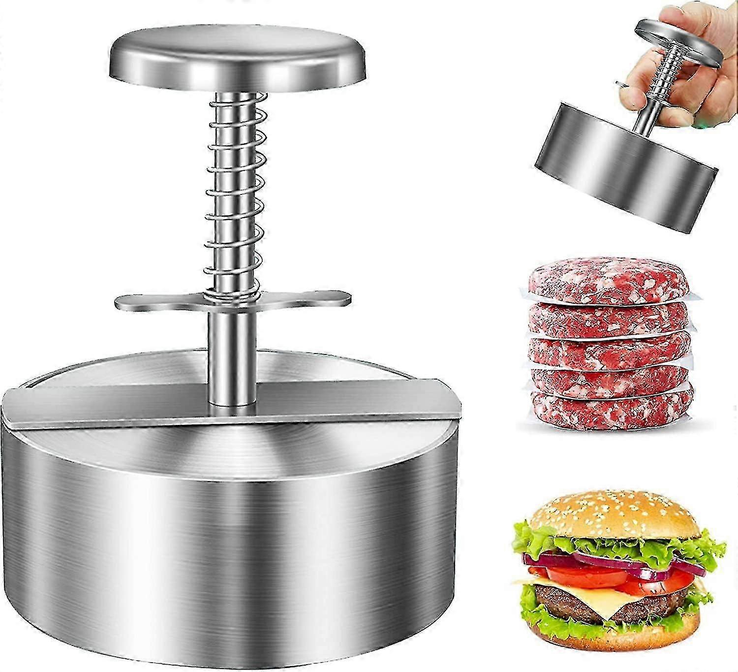 Adjustable burger press mold for professional cooking