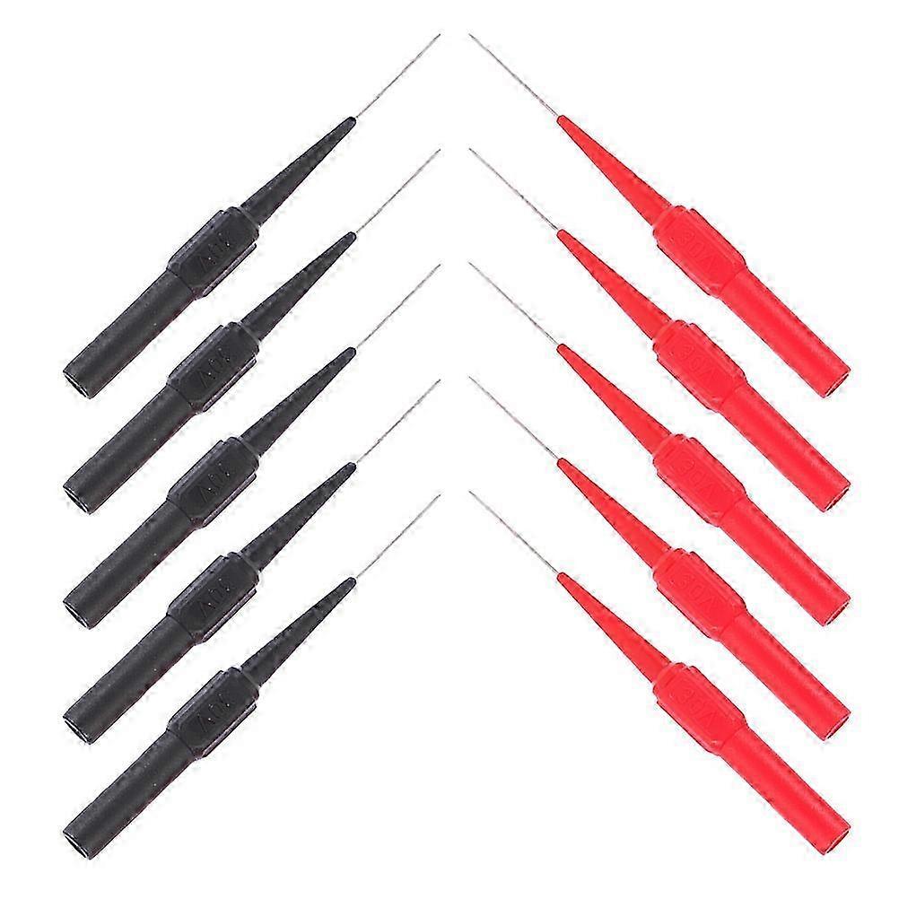 Test Probe Wire Piercing Tool compatible with Multimeter 10Pcs Assorted Color Kit