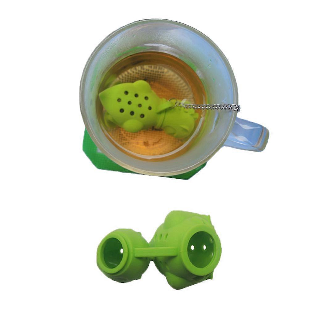 Silicone Tea Diffuser for Tea Use Dinosaur Loose Leaf Green