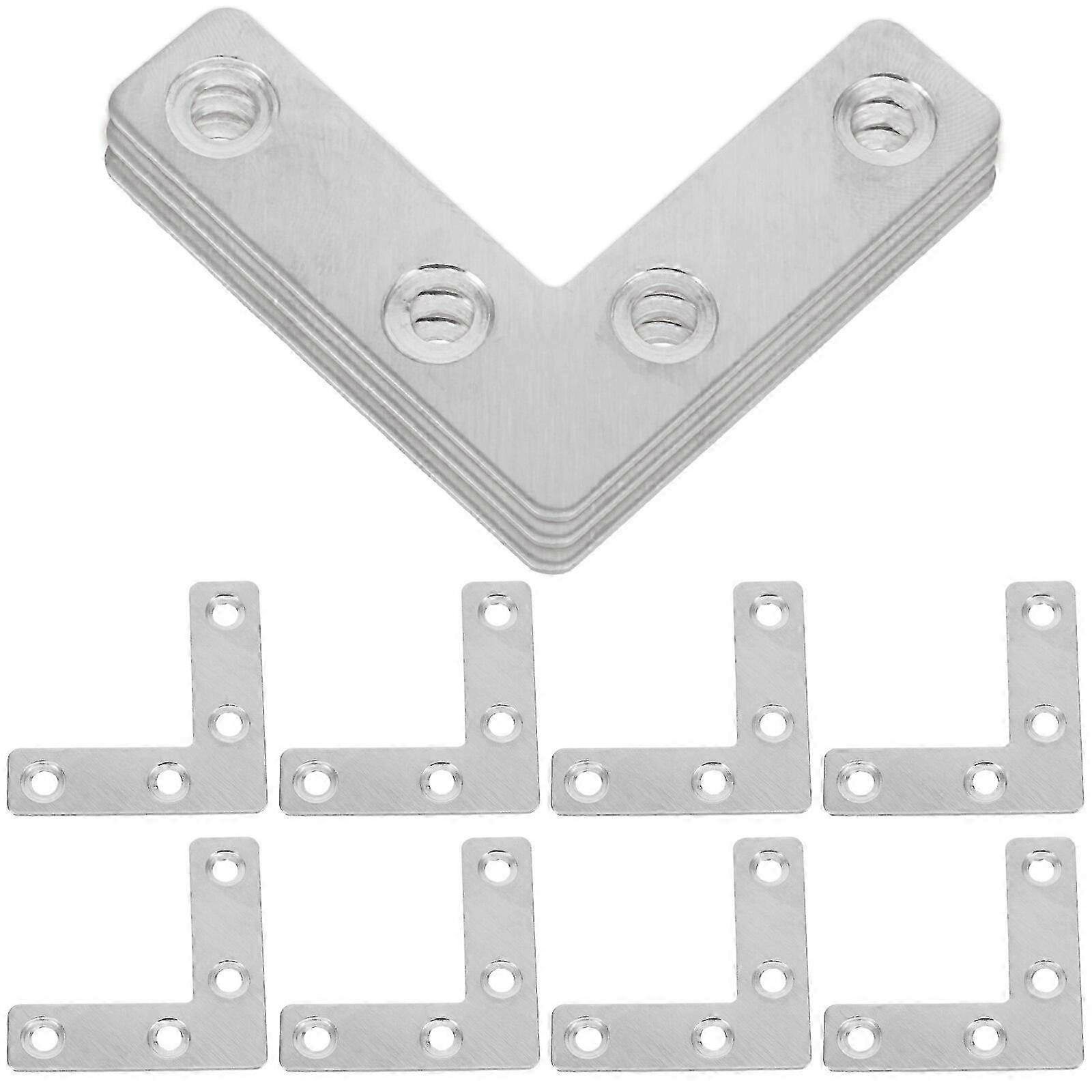 36pcs L Bracket Heavy Duty Flat Angle Bracket L Bracket compatible with Cabinet Brace Bracket