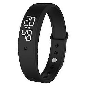 Pulseira Inteligente V9 com Termômetro, Alarme Vibratório e Monitor de Temperatura Corporal [MI]