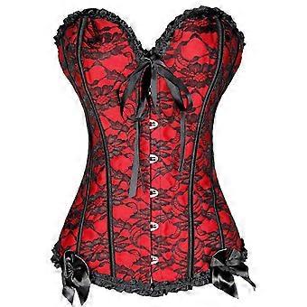 Lace Corset Bustier Crop Top Boned Waist Training Sexy Women Lace Bustier