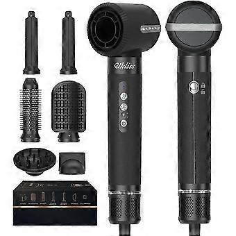 Airstyler Hair Styler 7 en 1, Set de brosses à air chaud avec sèche-cheveux 110 000 tr/min, Styler à air bouclé tout-en-un, Sèche-cheveux à brosse ronde, Sèche-cheveux avec Diffu