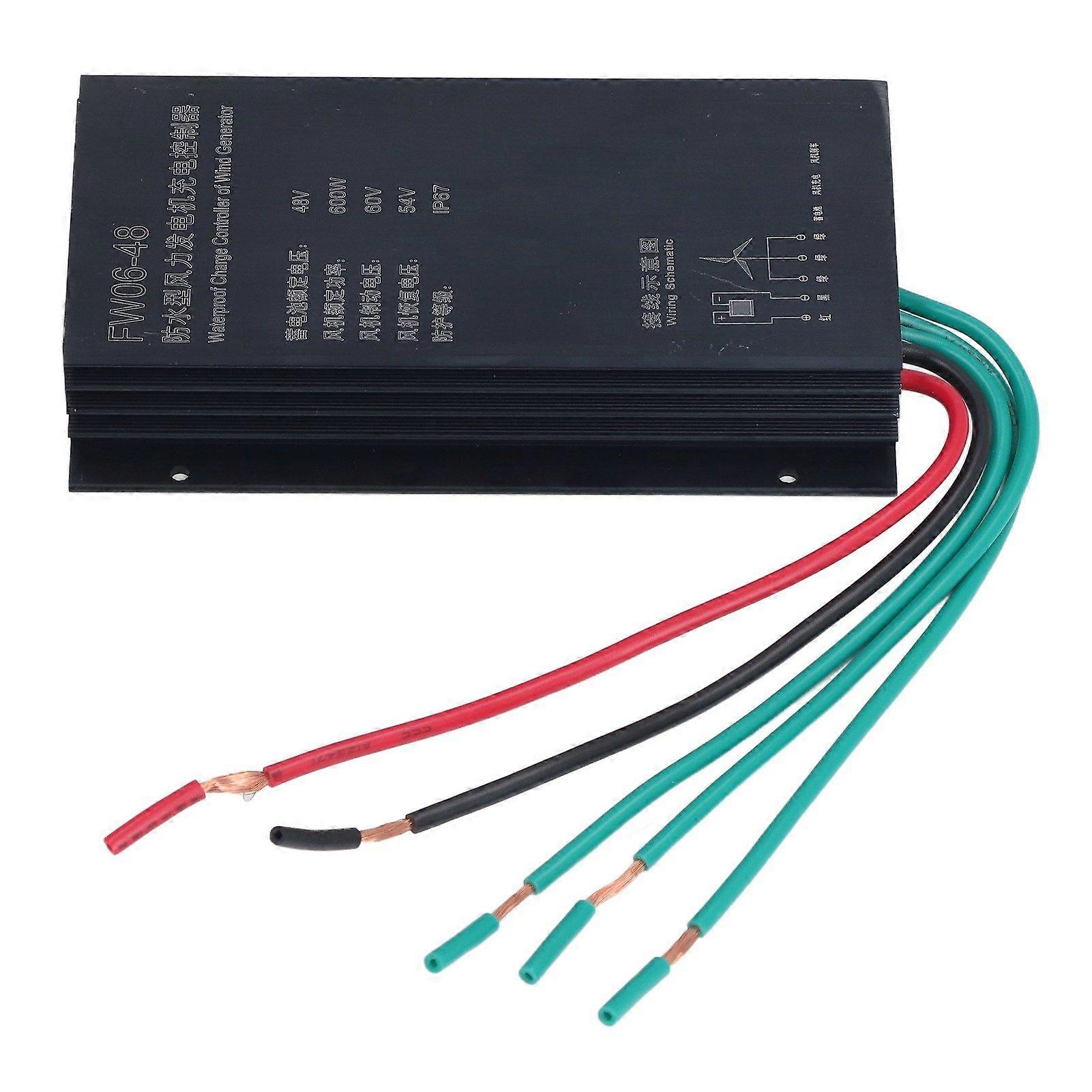 48V 600W Wind Charge Controller Integrated Design Automatic Charging IP67 Waterproof Wind Generator Charge Regulator