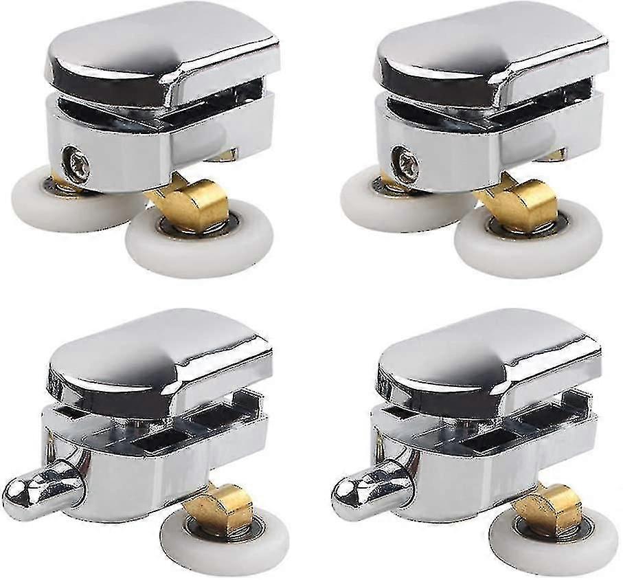 Duschtür Roller, 4 Doppelrollen Duschtür Schieberolltür
