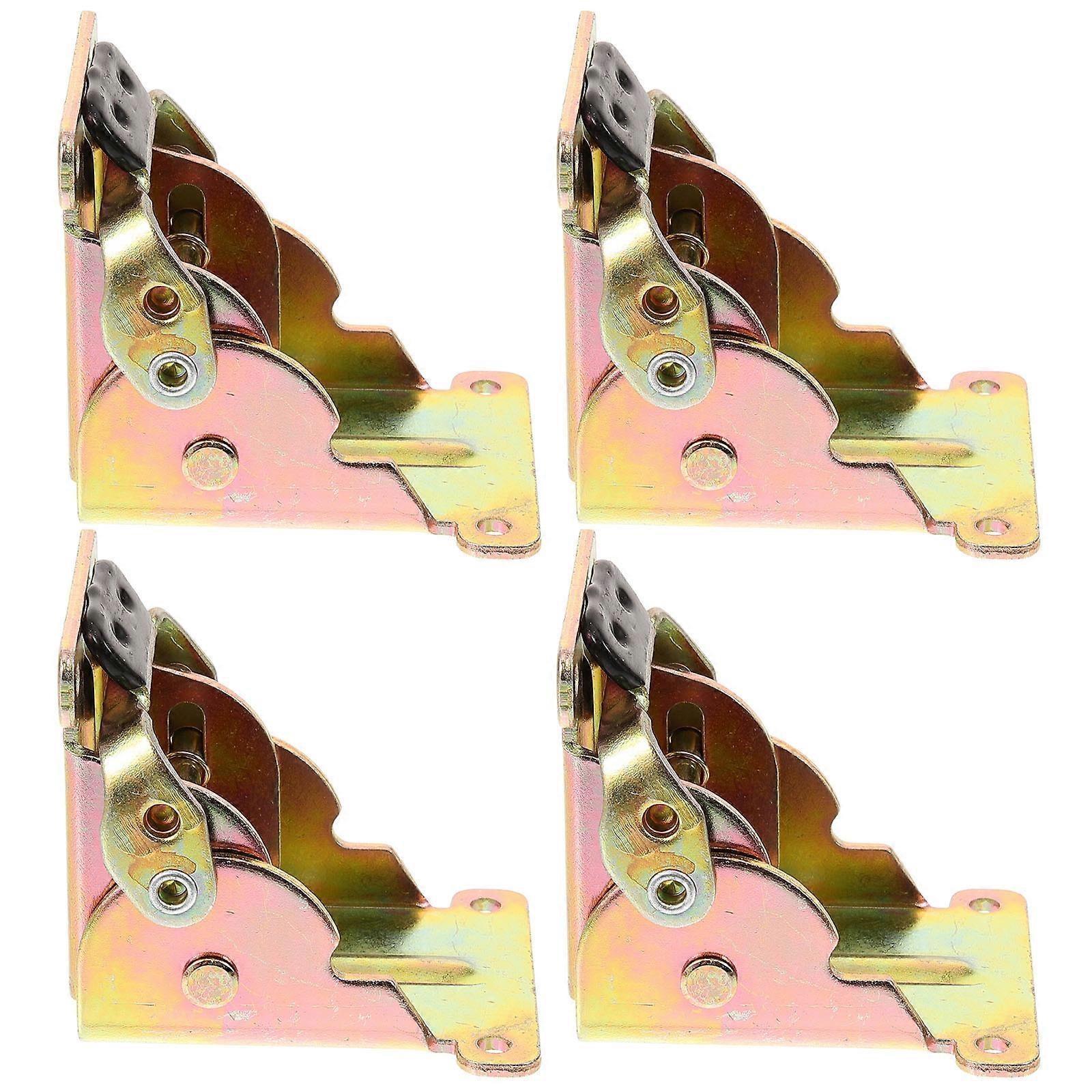 4pcs Locking Hinges Foldable Table Legs Folding Bracket Iron Folding Lock