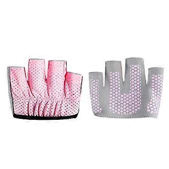 Women's Micro Yoga Pilates Gloves Anti Slip 4 Fingers Minimalist Half Gloves for Fitness Workout