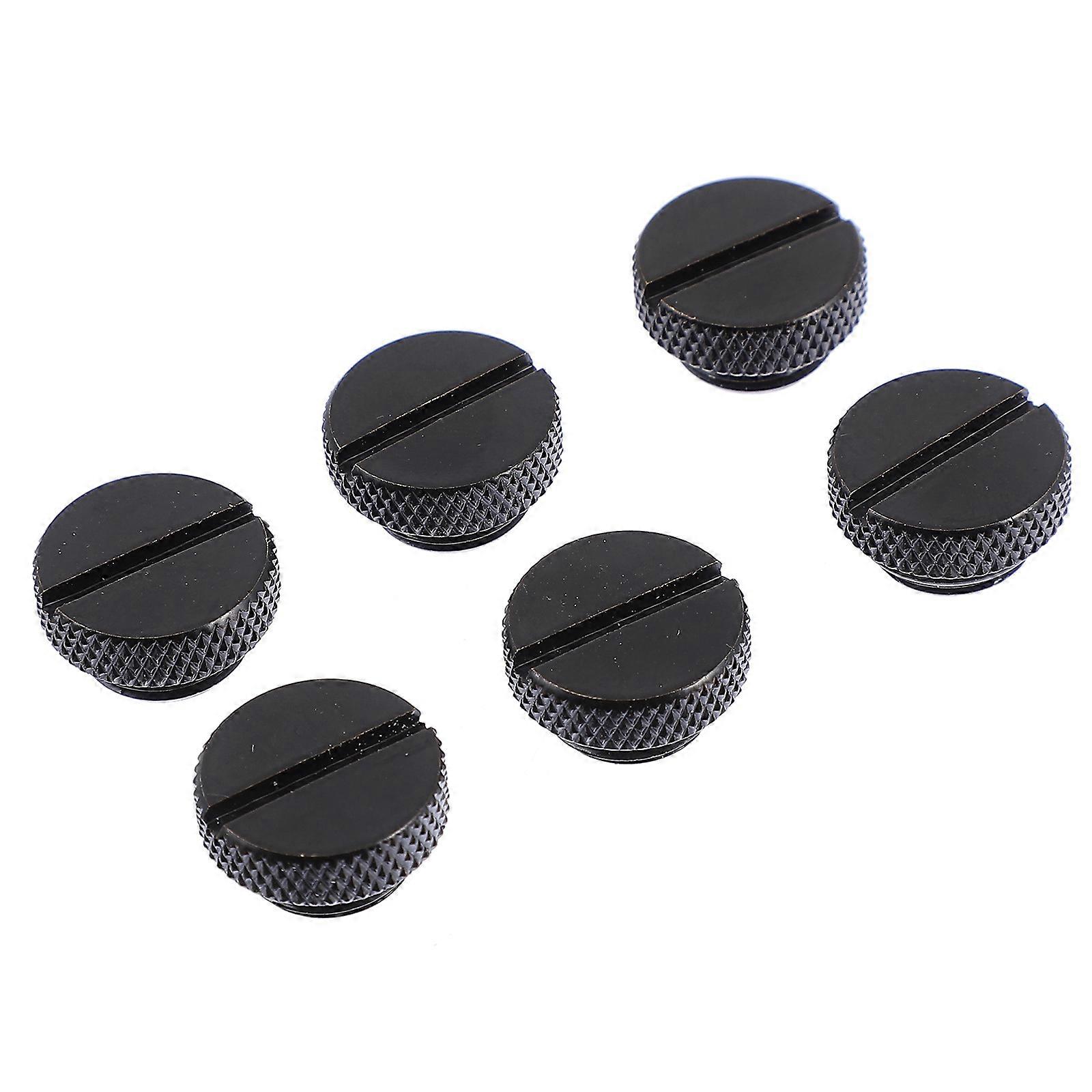 6 PCS Computer Liquid Cooling Stop Plug Replacement G1/4 inch Plug Fitting