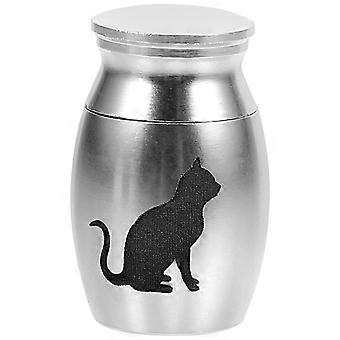 Pet Cremation Urn Small Keepsake Urn for Ashes Alloy Silver