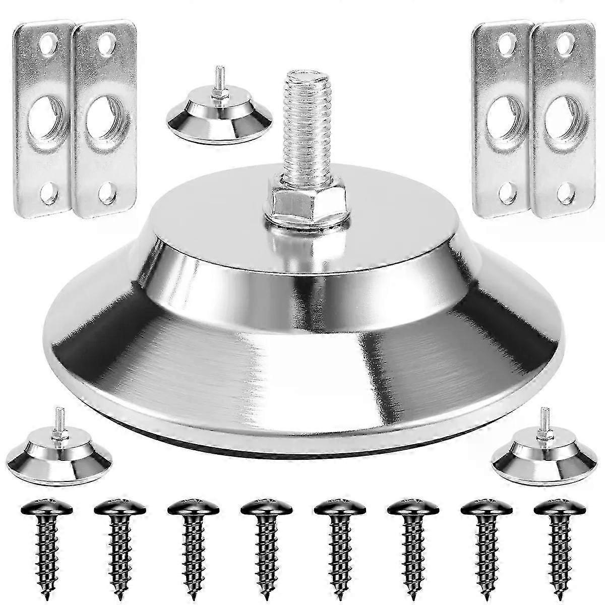 4-pack pool table/billiard table leg levelers, 5-inch metal game table leg levelers, heavy-duty leveling feet, suitable for pool tables.