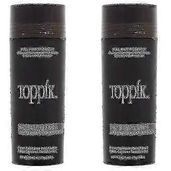 2 Pack Toppik Hair Building Fibers Dark Brown 27.5 G / 0.97 Oz Hair Care_c*