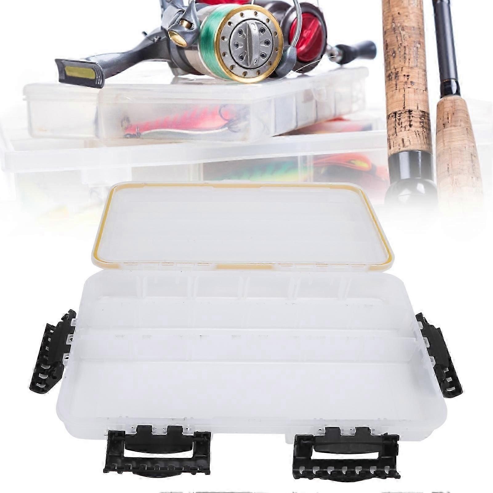 Plastic Lure Bait Box MultiGroove Sealed Design Durable
