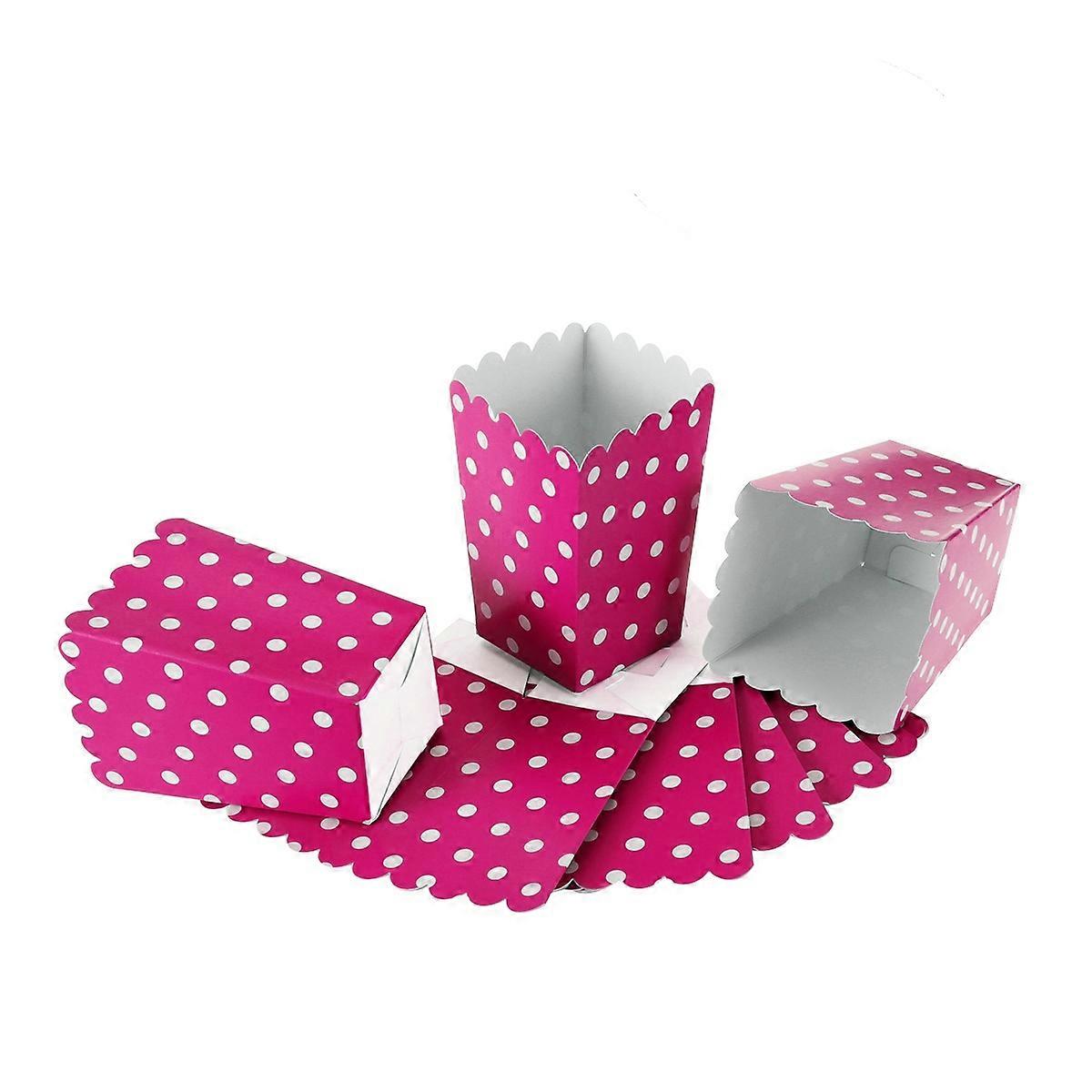 Popcorn Boxes Holder Containers for Popcorn Storage 24Pcs Dot Design Snack Boxes
