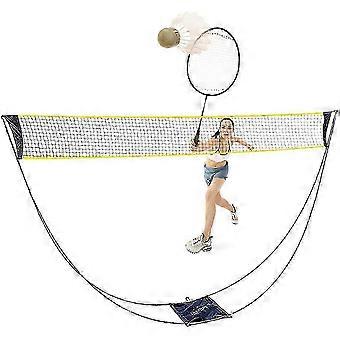 Sports Net Set, Carbon Fiber Poles, Official Size Badminton Net For Indoor Outdoor Activities, Quick And Easy Setup, Convenient To Carry