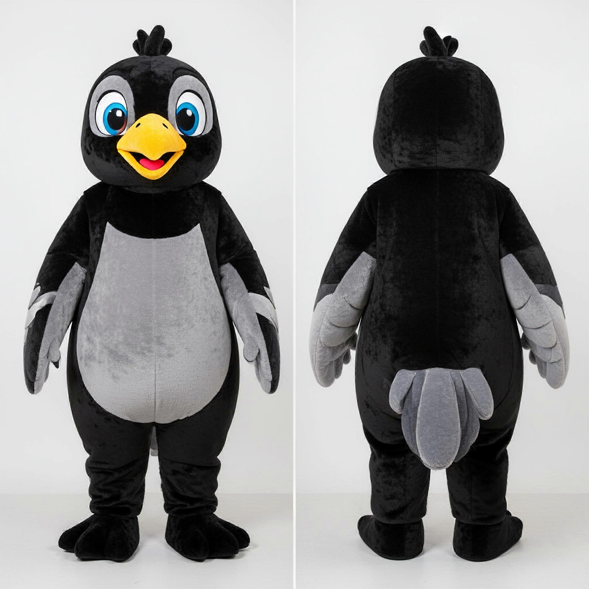 MASTICOT Ebony Black Rounded Passenger Pigeon Mascot