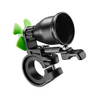 Bicycles Bells with Clamp Mount and Rotating Fan Blade, Metal Handlebar Bells for Road Mountain and Folding Bike Ride Multicolor