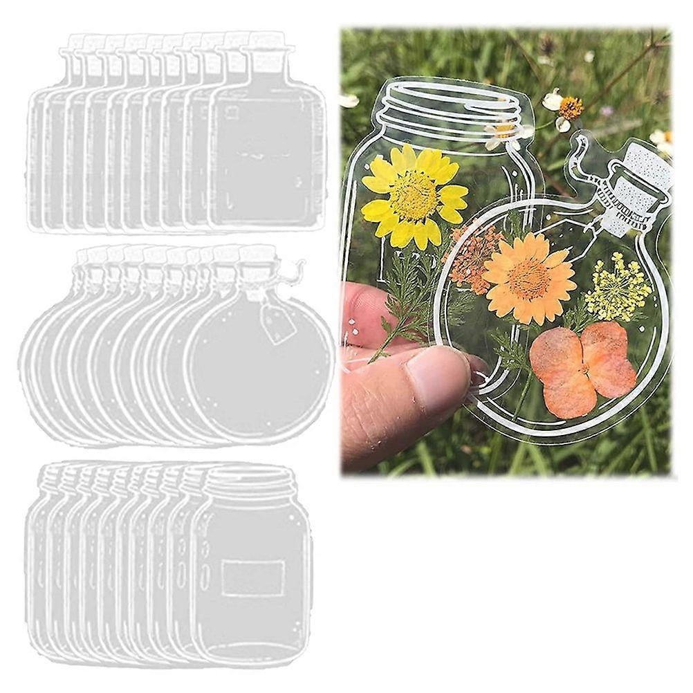 Elegant Transparent Dried Flower Bookmarks