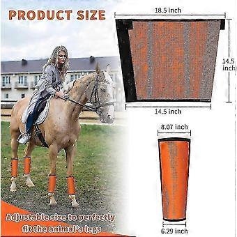4pcs Mesh Fly Boots compatible with Horse, Fine Mesh Fly Boots compatible with Horse, Non-slip Horse Fly Leggings, Breathable Horse Fly Leg Wraps N