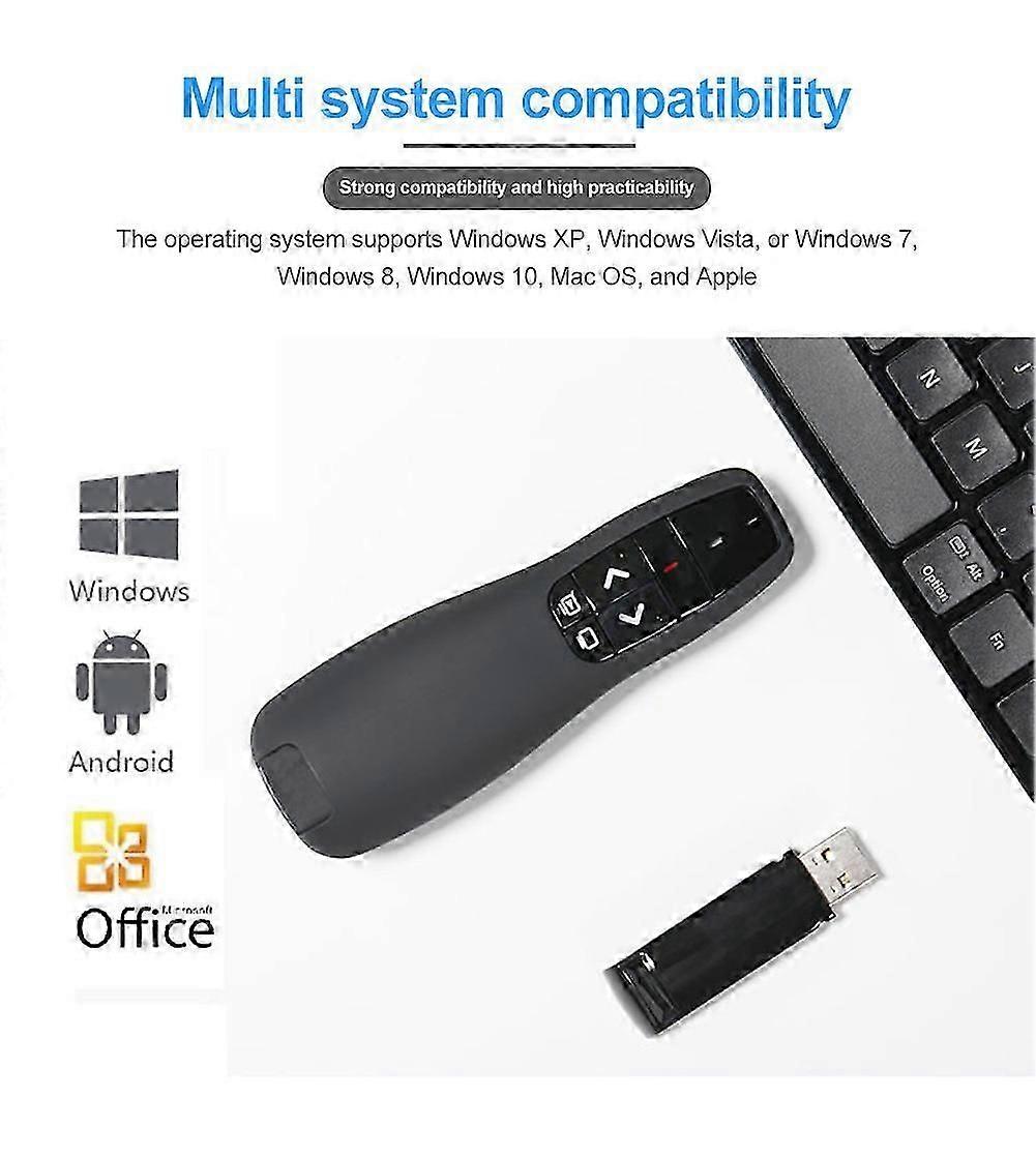 Power point Presentation Remote Wireless USB PPT Presenter Laser Pointer Clicker