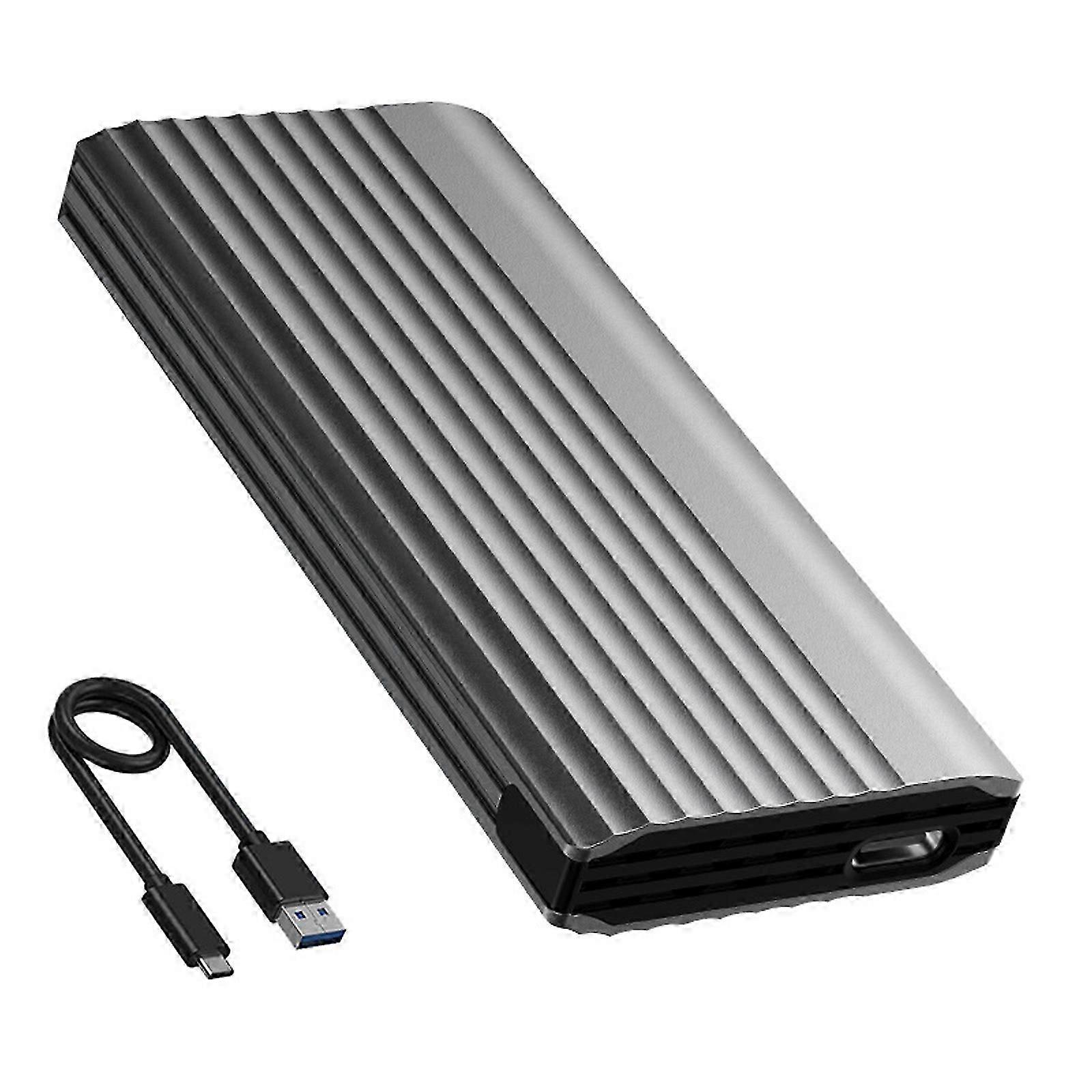 Solid States Drive Box,M.2 /NVME Solid Disk Enclosure,USB3.1 Gen 2 No Need Tool Installation Heat Dissipation Design