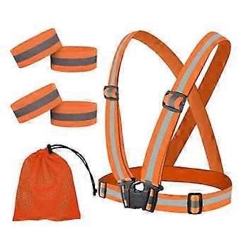 Reflective Gear With Hi-visibility Bands compatible with Running Jogging,walking,cycling