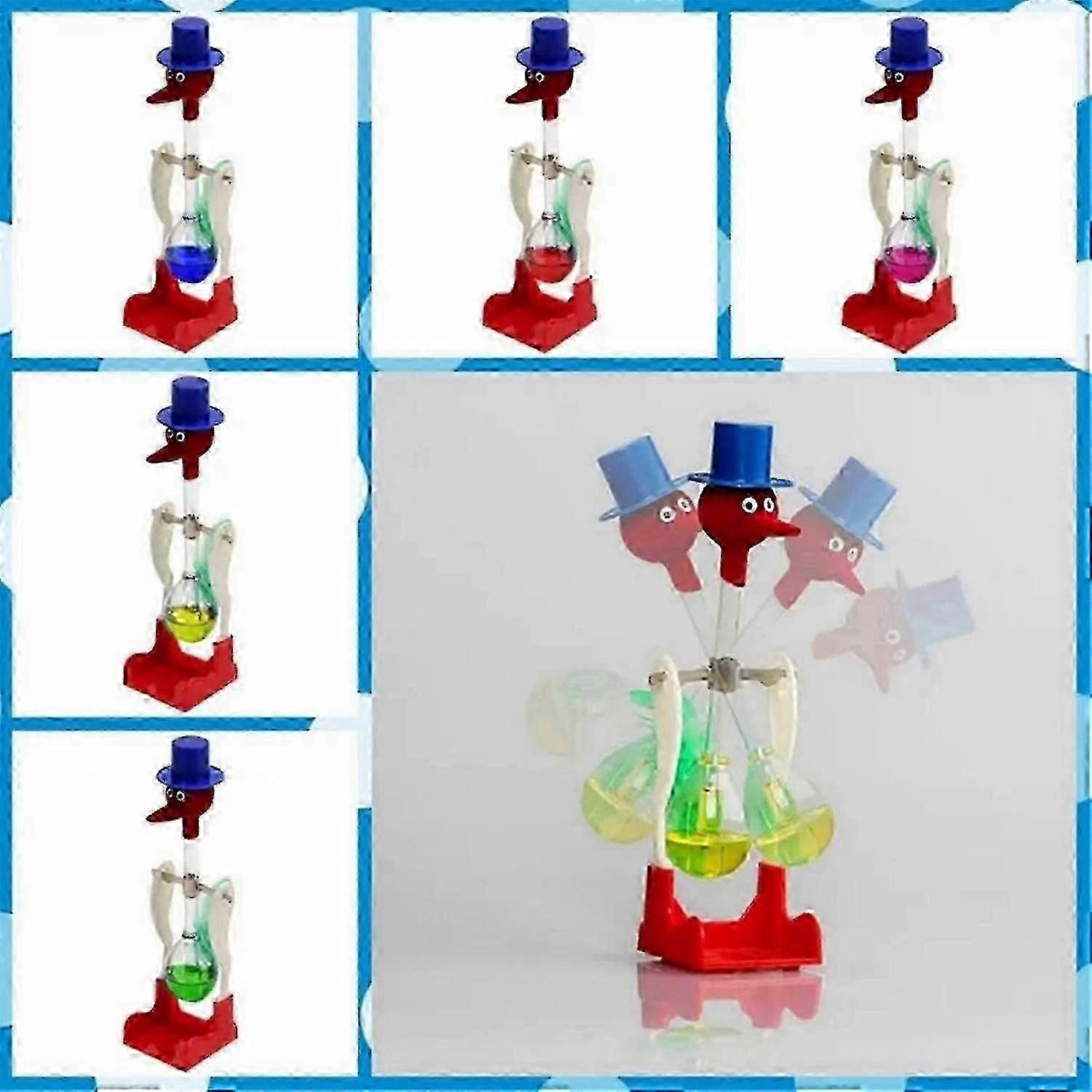 Liquid-filled Perpetual Motion Drinking Bird, Educational Kids Toy, E Variant