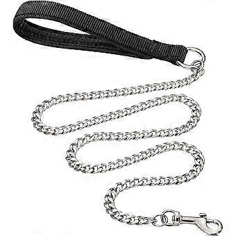 Heavy-Duty Metal Dog Leash, 120cm Chew-Proof Pet Chain (120cm*3mm)