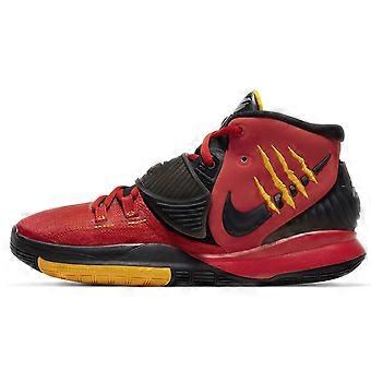 Buty do koszykówki Nike Kyrie 6 „Bruce Lee” Bruce Lee odporne na ścieranie, średniej wysokości, czarno-czerwone, unisex, CW3042-600