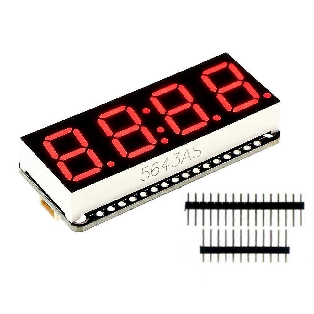 0.56inch 4-Bit 7 Segment LED Display Module with Clock HT16K33 Driver Chip for Digital Clock Countdown Timer A
