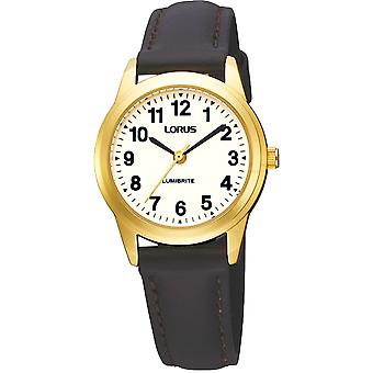 Lorus Watches Quartz Analog Woman Watch with RRS66RX9 Cowskin Bracelet