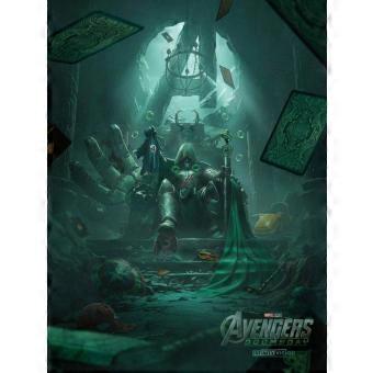 Doomsday Infinity Vision Dark Throne Superhero jigsaw puzzle game for adults and kids AO-760