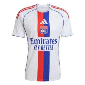 Adidas tröja för vuxna, unisex, säsongen 2025/2026, Olympique Lyonnais, hemmamatch.