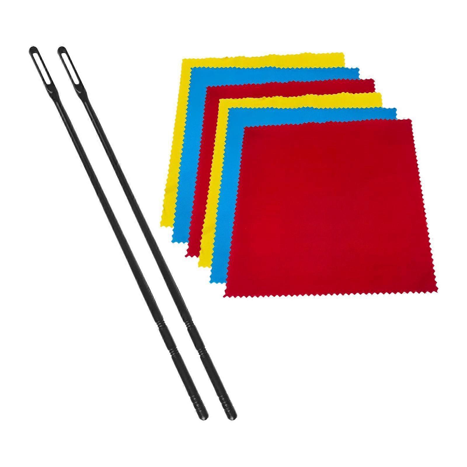 Flute Cleaning Set With Absorbent Swabs And Rods