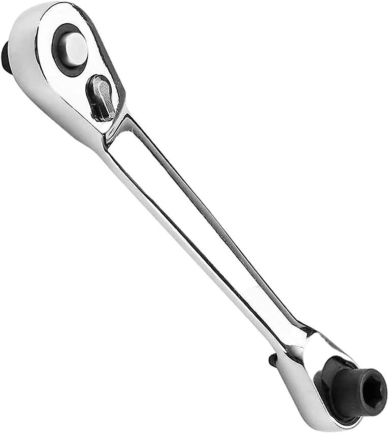 Mini Ratchet 1/4" Socket Quick Drive Dual Hand Tool