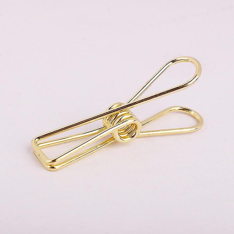 Gold Small Metal Clips - Versatile Utility Clips30pcs -e