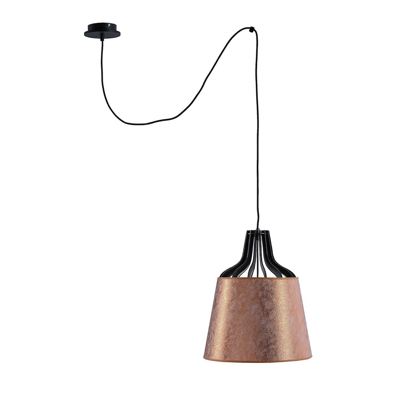 Ivo Dome Pendant Ceiling Light Copper, 38cm, 1x E27, 200cm Wire