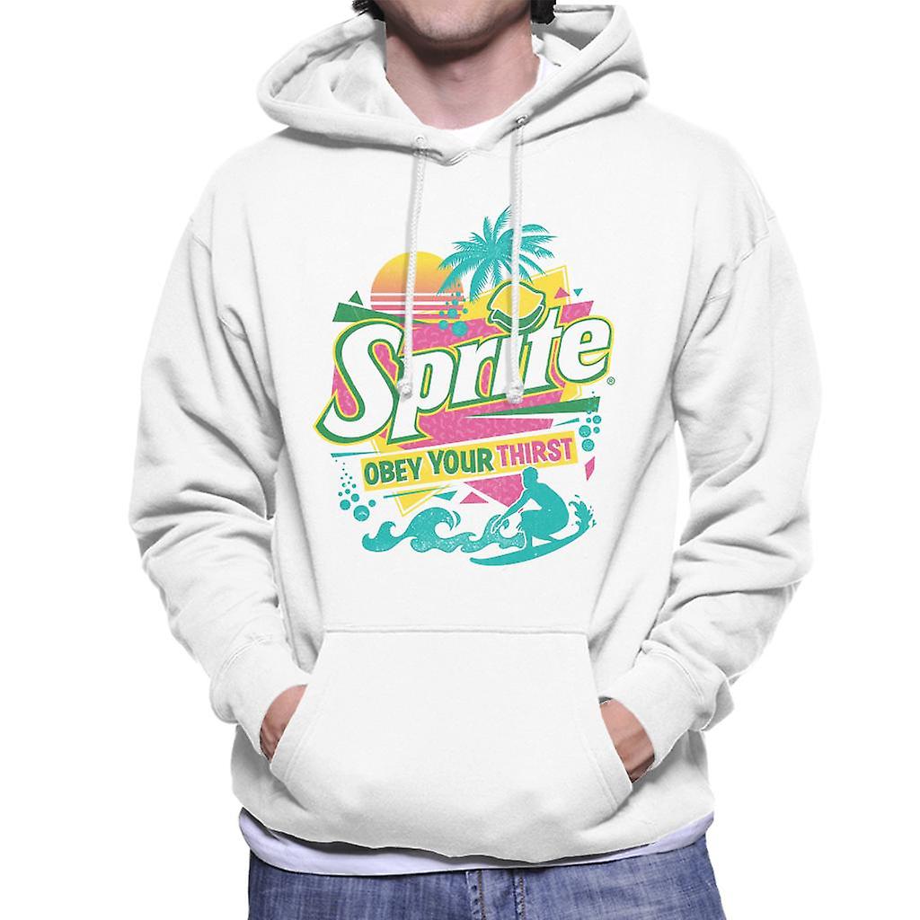 Sprite Retro 90s Beach Obey Your Thirst Men's Hooded Sweatshirt