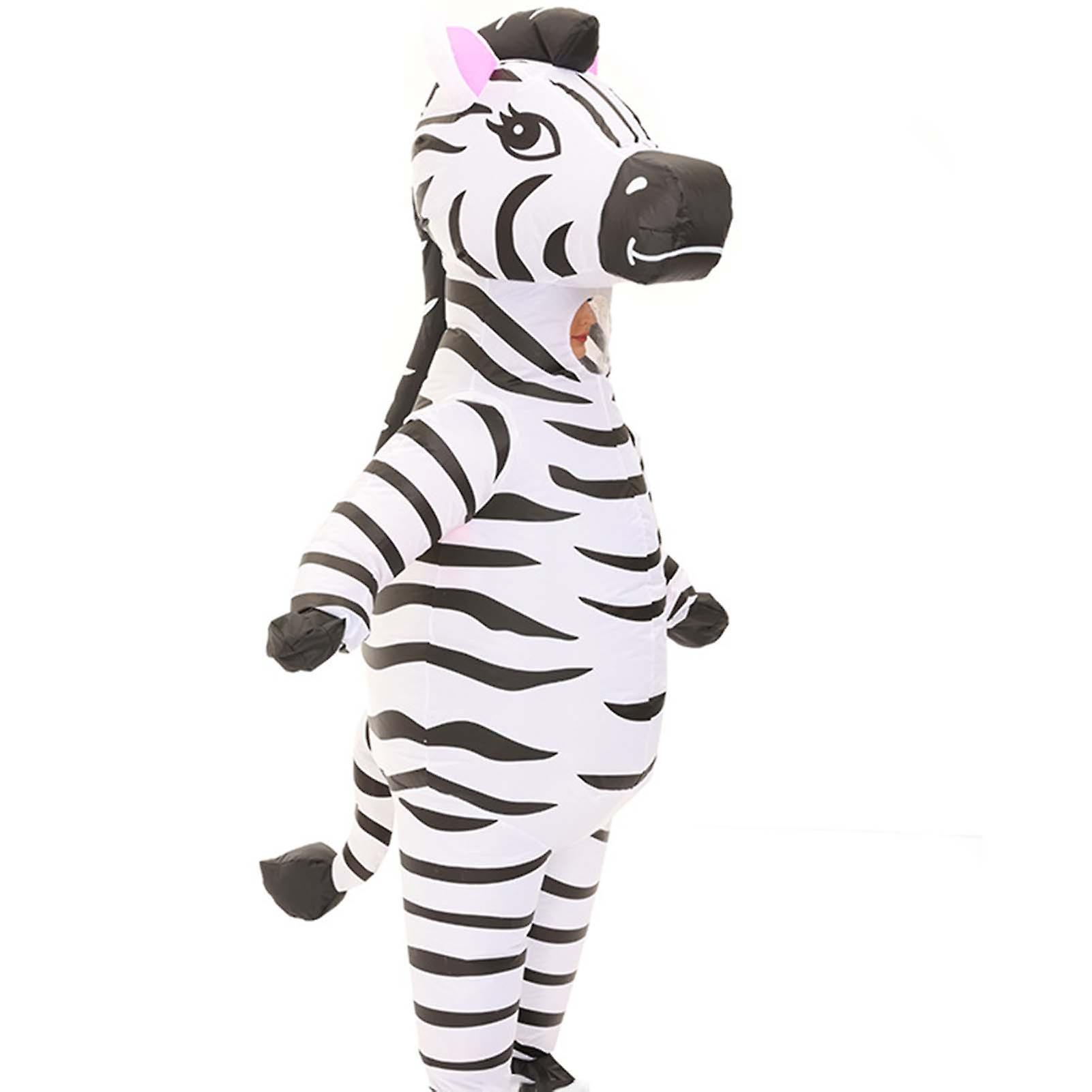 Stående zebror Uppblåsbara Cosplay-kläder Rolig lätt Cosplay-kostym för kvinnor Män Vuxen