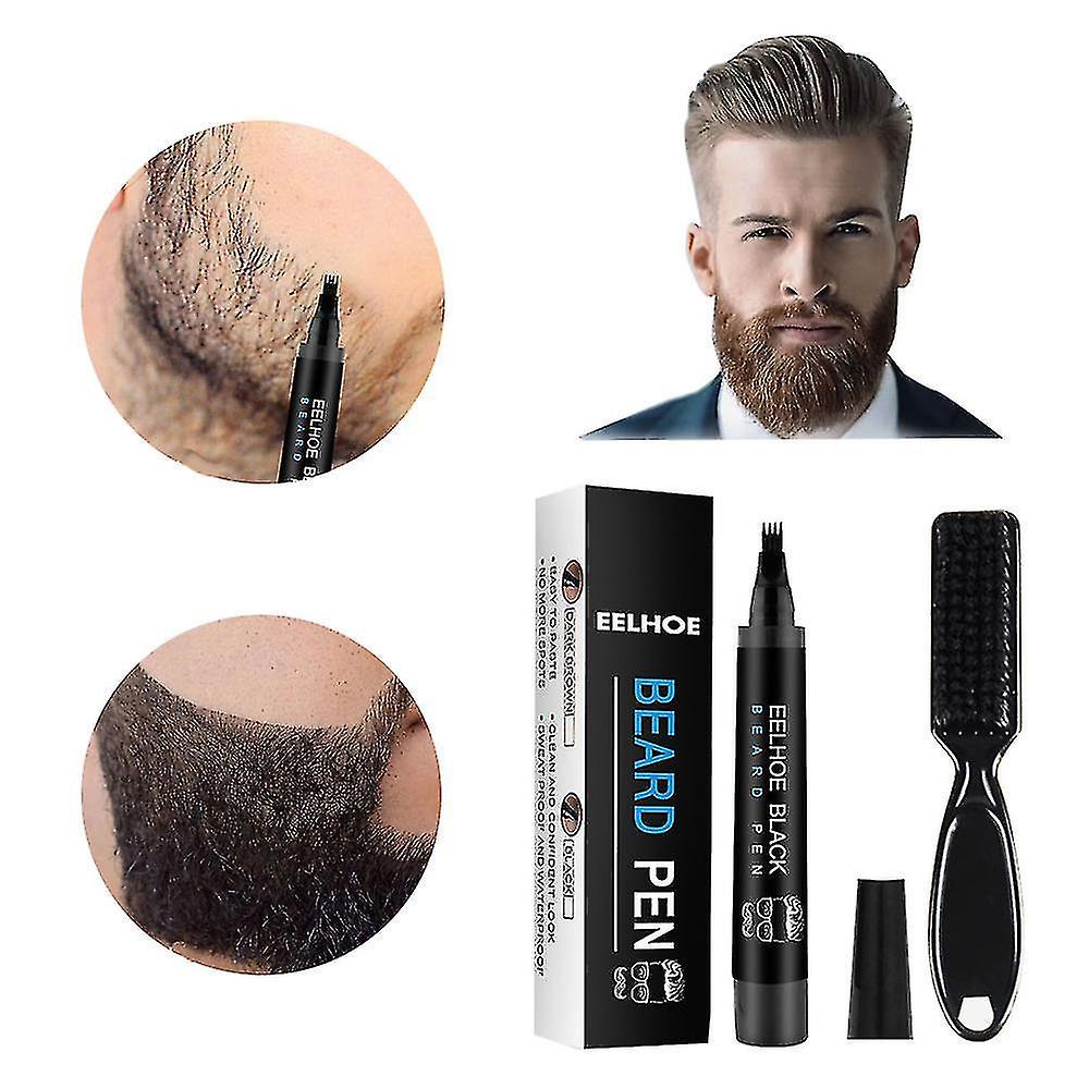 Bart Lücke Füller Bleistift Bart Füllung Stift Kit Bart Füller Bleistift Wasserdicht Männlich Schnurrbart Stift