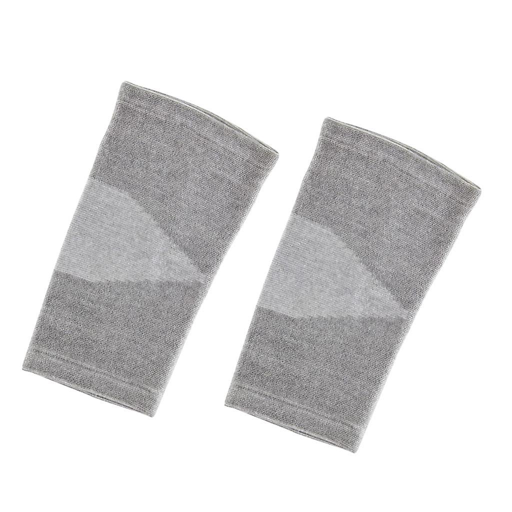1Pair Bamboo Fabric Knee Compression Sleeves Elastic Knee Support Braces L