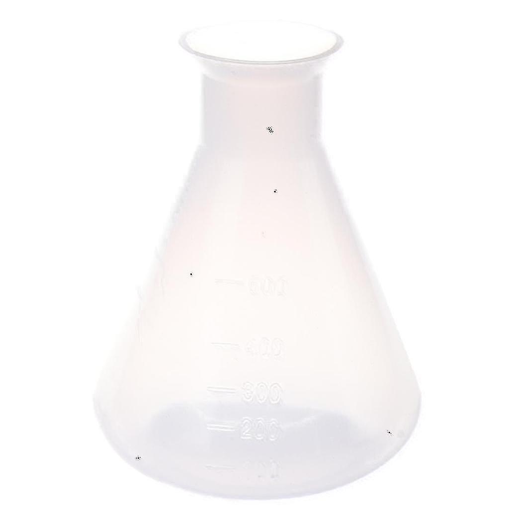 500ml Clear Plastic Laboratory Chemical Conical Flask Storage Bottle